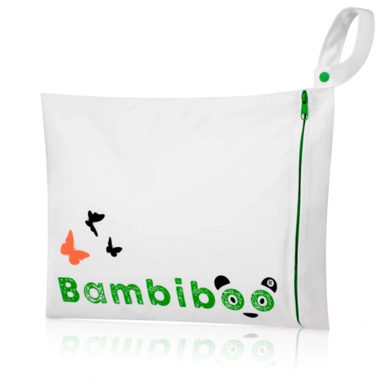 Zestaw 6 pieluszek wielorazowych z 12 wkładami z bambusem oraz wet bag
