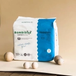 Set 3 x 26 Stk - Bambiboo COTTONWEAR Einwegwindeln mit Bio-Baumwolle für Babys, Größe 2 Mini (3-8kg)